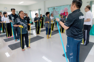 โครงการพัฒนาศักยภาพผู้สูงอายุให้ได้รับการเสริมสร้างและดูแลสุขภาวะแบบมีส่วนร่วม จังหวัดลพบุรี ในพื้นที่ อบต.เขาสมอคอน