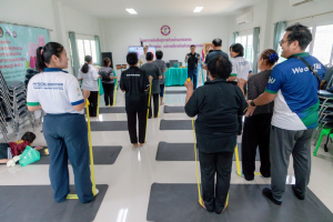 โครงการพัฒนาศักยภาพผู้สูงอายุให้ได้รับการเสริมสร้างและดูแลสุขภาวะแบบมีส่วนร่วม จังหวัดลพบุรี ในพื้นที่ อบต.เขาสมอคอน