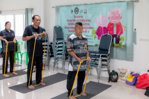 โครงการพัฒนาศักยภาพผู้สูงอายุให้ได้รับการเสริมสร้างและดูแลสุขภาวะแบบมีส่วนร่วม จังหวัดลพบุรี ในพื้นที่ อบต.เขาสมอคอน