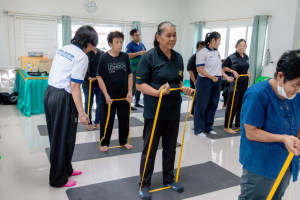 โครงการพัฒนาศักยภาพผู้สูงอายุให้ได้รับการเสริมสร้างและดูแลสุขภาวะแบบมีส่วนร่วม จังหวัดลพบุรี ในพื้นที่ อบต.เขาสมอคอน