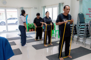 โครงการพัฒนาศักยภาพผู้สูงอายุให้ได้รับการเสริมสร้างและดูแลสุขภาวะแบบมีส่วนร่วม จังหวัดลพบุรี ในพื้นที่ อบต.เขาสมอคอน