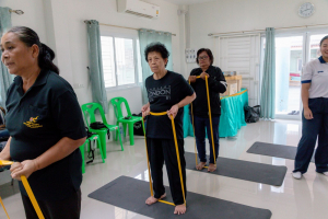 โครงการพัฒนาศักยภาพผู้สูงอายุให้ได้รับการเสริมสร้างและดูแลสุขภาวะแบบมีส่วนร่วม จังหวัดลพบุรี ในพื้นที่ อบต.เขาสมอคอน