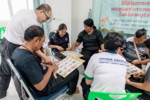 โครงการพัฒนาศักยภาพผู้สูงอายุให้ได้รับการเสริมสร้างและดูแลสุขภาวะแบบมีส่วนร่วม จังหวัดลพบุรี ในพื้นที่ อบต.เขาสมอคอน