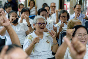 โครงการพัฒนาศักยภาพผู้สูงอายุให้ได้รับการเสริมสร้างและดูแลสุขภาวะแบบมีส่วนร่วม จังหวัดสระบุรี ในพื้นที่ อบต.ท่าคล้อ