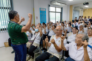 โครงการพัฒนาศักยภาพผู้สูงอายุให้ได้รับการเสริมสร้างและดูแลสุขภาวะแบบมีส่วนร่วม จังหวัดสระบุรี ในพื้นที่ อบต.ท่าคล้อ