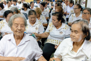 โครงการพัฒนาศักยภาพผู้สูงอายุให้ได้รับการเสริมสร้างและดูแลสุขภาวะแบบมีส่วนร่วม จังหวัดสระบุรี ในพื้นที่ อบต.ท่าคล้อ