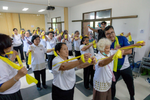 โครงการพัฒนาศักยภาพผู้สูงอายุให้ได้รับการเสริมสร้างและดูแลสุขภาวะแบบมีส่วนร่วม จังหวัดสระบุรี ในพื้นที่ อบต.ท่าคล้อ