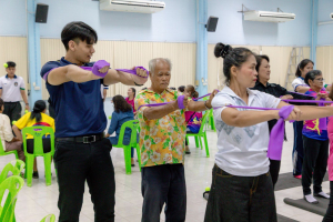 โครงการพัฒนาศักยภาพผู้สูงอายุให้ได้รับการเสริมสร้างและดูแลสุขภาวะแบบมีส่วนร่วม จังหวัดสระบุรี ในพื้นที่ ทต.หนองแค