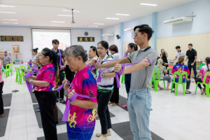 โครงการพัฒนาศักยภาพผู้สูงอายุให้ได้รับการเสริมสร้างและดูแลสุขภาวะแบบมีส่วนร่วม จังหวัดสระบุรี ในพื้นที่ ทต.หนองแค