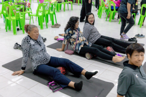 โครงการพัฒนาศักยภาพผู้สูงอายุให้ได้รับการเสริมสร้างและดูแลสุขภาวะแบบมีส่วนร่วม จังหวัดสระบุรี ในพื้นที่ ทต.หนองแค