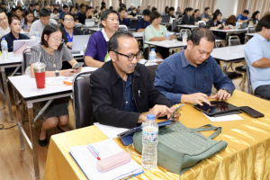 จัดอบรมพัฒนาอาจารย์คณะครุศาสตร์และคณะร่วมผลิตในหลักสูตรครุศาสตรบัณฑิต มุ่งยกระดับตามเกณฑ์คุรุสภา และ PTRU-PSF