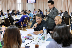 จัดอบรมพัฒนาอาจารย์คณะครุศาสตร์และคณะร่วมผลิตในหลักสูตรครุศาสตรบัณฑิต มุ่งยกระดับตามเกณฑ์คุรุสภา และ PTRU-PSF
