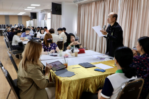จัดอบรมพัฒนาอาจารย์คณะครุศาสตร์และคณะร่วมผลิตในหลักสูตรครุศาสตรบัณฑิต มุ่งยกระดับตามเกณฑ์คุรุสภา และ PTRU-PSF