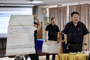 จัดอบรมพัฒนาอาจารย์คณะครุศาสตร์และคณะร่วมผลิตในหลักสูตรครุศาสตรบัณฑิต มุ่งยกระดับตามเกณฑ์คุรุสภา และ PTRU-PSF