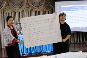 จัดอบรมพัฒนาอาจารย์คณะครุศาสตร์และคณะร่วมผลิตในหลักสูตรครุศาสตรบัณฑิต มุ่งยกระดับตามเกณฑ์คุรุสภา และ PTRU-PSF