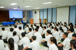 จัดโครงการส่งเสริมคุณธรรม จริยธรรมสำหรับนักศึกษาใหม่ของคณะครุศาสตร์ ประจำปีการศึกษา 2569