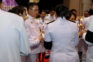 ร่วมพิธีถวายพระพรชัยมงคล เนื่องในโอกาสวันเฉลิมพระชนมพรรษา สมเด็จพระนางเจ้าฯ พระบรมราชินี