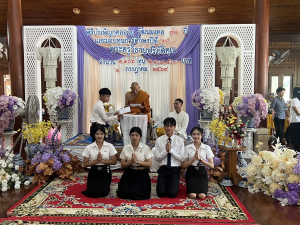 นักศึกษาคณะครุศาสตร์ มหาวิทยาลัยราชภัฏเทพสตรี เข้ารับทุนการศึกษาจากพระครูวิธานปริยัติคุณ