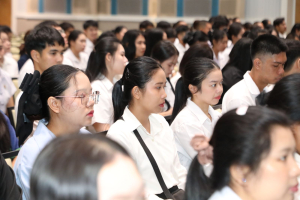 ร่วมพิธีปฐมนิเทศการฝึกซ้อมการเข้ารับพระราชทานปริญญาบัตร ประจำปี พ.ศ. 2569