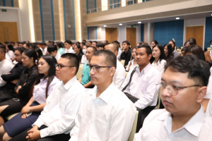 ร่วมพิธีปฐมนิเทศการฝึกซ้อมการเข้ารับพระราชทานปริญญาบัตร ประจำปี พ.ศ. 2569