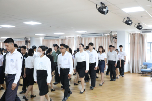 ร่วมพิธีปฐมนิเทศการฝึกซ้อมการเข้ารับพระราชทานปริญญาบัตร ประจำปี พ.ศ. 2569
