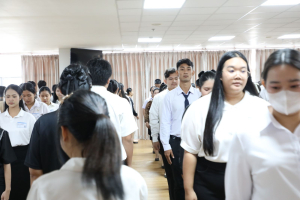 ร่วมพิธีปฐมนิเทศการฝึกซ้อมการเข้ารับพระราชทานปริญญาบัตร ประจำปี พ.ศ. 2569