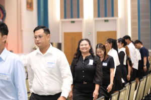 ร่วมพิธีปฐมนิเทศการฝึกซ้อมการเข้ารับพระราชทานปริญญาบัตร ประจำปี พ.ศ. 2569