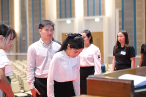 ร่วมพิธีปฐมนิเทศการฝึกซ้อมการเข้ารับพระราชทานปริญญาบัตร ประจำปี พ.ศ. 2569