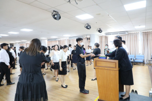 ร่วมพิธีปฐมนิเทศการฝึกซ้อมการเข้ารับพระราชทานปริญญาบัตร ประจำปี พ.ศ. 2569