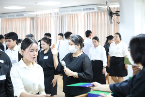 ร่วมพิธีปฐมนิเทศการฝึกซ้อมการเข้ารับพระราชทานปริญญาบัตร ประจำปี พ.ศ. 2569