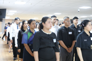 ร่วมพิธีปฐมนิเทศการฝึกซ้อมการเข้ารับพระราชทานปริญญาบัตร ประจำปี พ.ศ. 2569