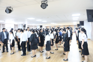 ร่วมพิธีปฐมนิเทศการฝึกซ้อมการเข้ารับพระราชทานปริญญาบัตร ประจำปี พ.ศ. 2569