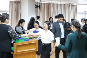 ร่วมพิธีปฐมนิเทศการฝึกซ้อมการเข้ารับพระราชทานปริญญาบัตร ประจำปี พ.ศ. 2569