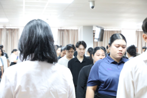 ร่วมพิธีปฐมนิเทศการฝึกซ้อมการเข้ารับพระราชทานปริญญาบัตร ประจำปี พ.ศ. 2569