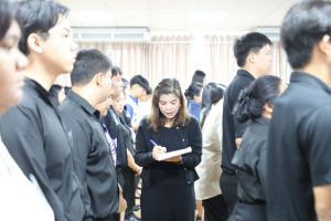 ร่วมพิธีปฐมนิเทศการฝึกซ้อมการเข้ารับพระราชทานปริญญาบัตร ประจำปี พ.ศ. 2569