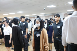 ร่วมพิธีปฐมนิเทศการฝึกซ้อมการเข้ารับพระราชทานปริญญาบัตร ประจำปี พ.ศ. 2569