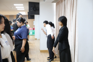 ร่วมพิธีปฐมนิเทศการฝึกซ้อมการเข้ารับพระราชทานปริญญาบัตร ประจำปี พ.ศ. 2569