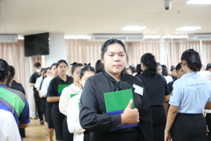ร่วมพิธีปฐมนิเทศการฝึกซ้อมการเข้ารับพระราชทานปริญญาบัตร ประจำปี พ.ศ. 2569