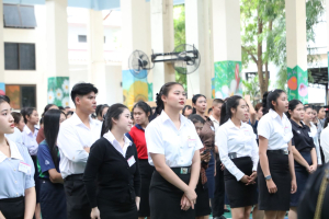 ร่วมพิธีปฐมนิเทศการฝึกซ้อมการเข้ารับพระราชทานปริญญาบัตร ประจำปี พ.ศ. 2569