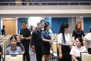 ร่วมพิธีปฐมนิเทศการฝึกซ้อมการเข้ารับพระราชทานปริญญาบัตร ประจำปี พ.ศ. 2569