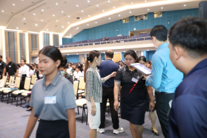 ร่วมพิธีปฐมนิเทศการฝึกซ้อมการเข้ารับพระราชทานปริญญาบัตร ประจำปี พ.ศ. 2569