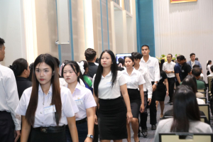 ร่วมพิธีปฐมนิเทศการฝึกซ้อมการเข้ารับพระราชทานปริญญาบัตร ประจำปี พ.ศ. 2569