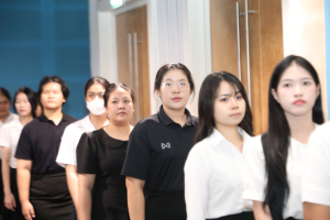 ร่วมพิธีปฐมนิเทศการฝึกซ้อมการเข้ารับพระราชทานปริญญาบัตร ประจำปี พ.ศ. 2569