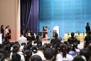 ร่วมพิธีปฐมนิเทศการฝึกซ้อมการเข้ารับพระราชทานปริญญาบัตร ประจำปี พ.ศ. 2569