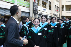 ร่วมพิธีการฝึกซ้อมใหญ่พิธีพระราชทานปริญญาบัตร ประจำปี พ.ศ. 2569