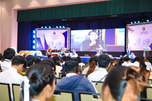 โครงการถอดบทเรียนผลการนำสมรรถนะ PTRU Model ในการขับเคลื่อนสู่การปฏิบัติ เพื่อพัฒนาสมรรถนะของผู้เรียนและบุคลากรทางการศึกษา และโครงการนำเสนอผลการนำรูปแบบนวัตกรรมหลักสูตรและการจัดการเรียนรู้ เพื่อเสริมสร้างคุณลักษณะ 4 ประการ ในการขับเคลื่อนสู่การปฏิบัติในสถานศึกษา ในงานวันสถาปนามหาวิทยาลัยราชภัฏเทพสตรี ครบรอบ 106 ปี