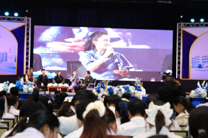 โครงการถอดบทเรียนผลการนำสมรรถนะ PTRU Model ในการขับเคลื่อนสู่การปฏิบัติ เพื่อพัฒนาสมรรถนะของผู้เรียนและบุคลากรทางการศึกษา และโครงการนำเสนอผลการนำรูปแบบนวัตกรรมหลักสูตรและการจัดการเรียนรู้ เพื่อเสริมสร้างคุณลักษณะ 4 ประการ ในการขับเคลื่อนสู่การปฏิบัติในสถานศึกษา ในงานวันสถาปนามหาวิทยาลัยราชภัฏเทพสตรี ครบรอบ 106 ปี